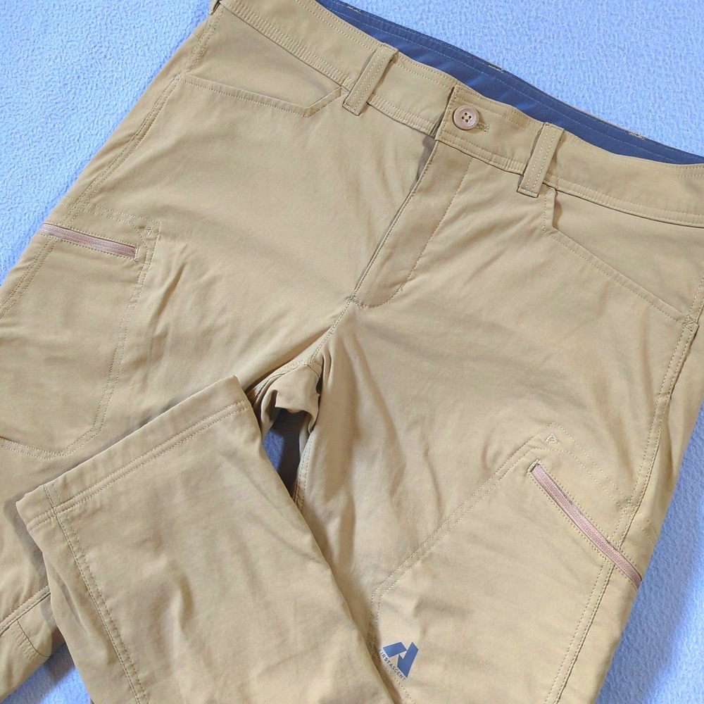 Eddie Bauer First‎ Ascent Pants Mens 38x32 Tan Fleece Lined Guide Pro Hiking